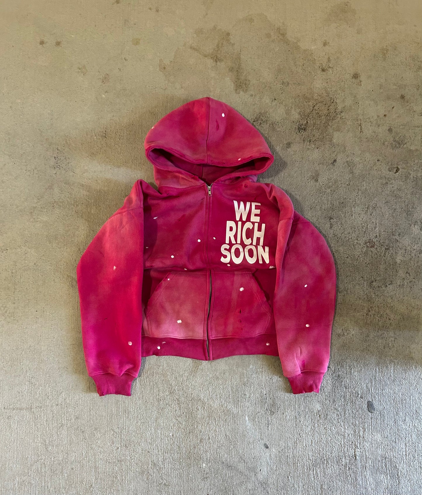 Splattered Paint Zipup Jacket