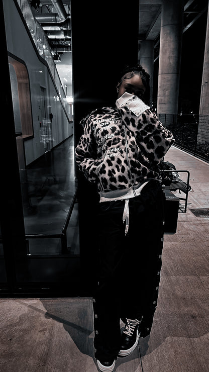 Leopard Pattern Zipup