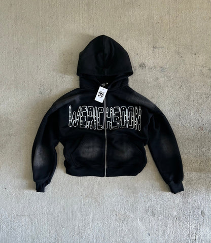 Rhinestone Lettered Jacket