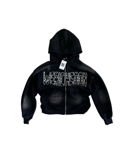 Rhinestone Lettered Jacket