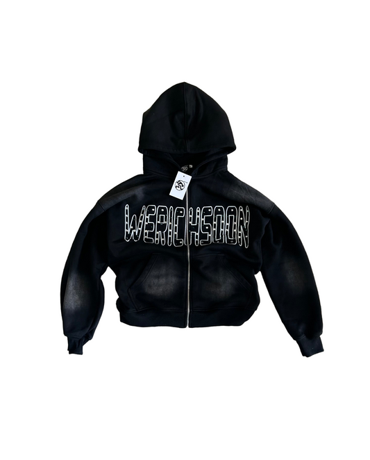 Rhinestone Lettered Jacket